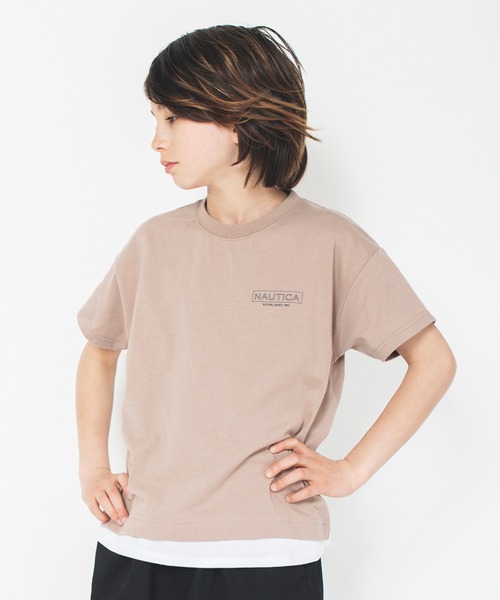 NAUTICA（ノーティカ）の「【NAUTICA/ノーティカ/吸水速乾】BACKプリントレイヤード半袖Tシャツ（Tシャツ/カットソー・キッズ・ブラウン/ブラック・120/150/130/140）」の4枚目の写真
