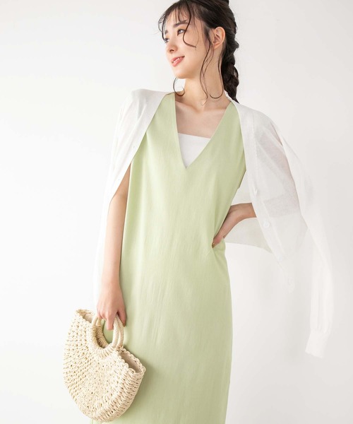 fifth（フィフス）の「Vネックシアーカーディガン（カーディガン/ボレロ・レディース・ホワイト/イエロー/ラベンダー・M）」の9枚目の写真