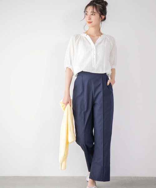 fifth（フィフス）の「Vネックシアーカーディガン（カーディガン/ボレロ・レディース・ホワイト/イエロー/ラベンダー・M）」の16枚目の写真