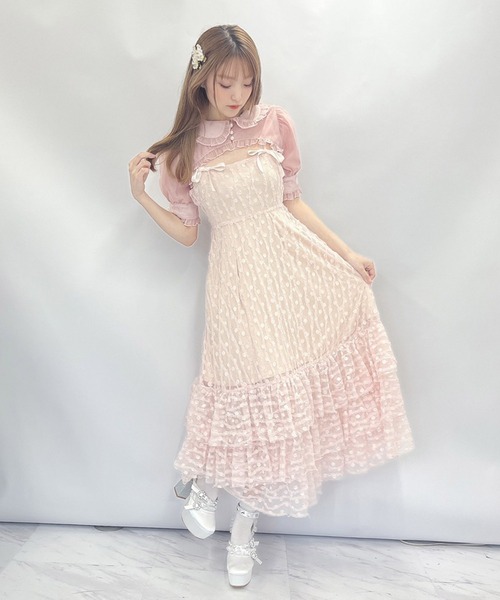 Swankiss（スワンキス）の「TS cropped lace LO/P（ワンピース