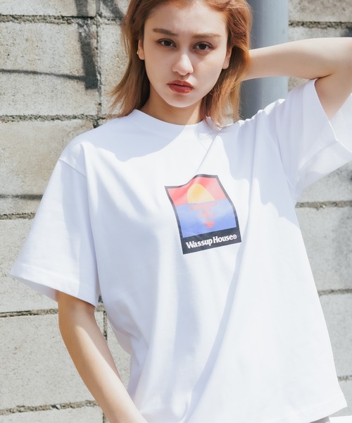 ROOPTOKYO(ループトウキョウ)の「Wassup House/ワサップハウス Sunset Tee サンセットTシャツ(Tシャツ/カットソー・メンズ・ホワイト/ブラック・XL/M/L)」の18枚目の写真