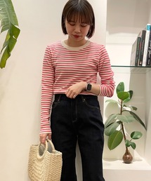 Adriana Kay | Adriana Kay　ロングボーダーTシャツ(Tシャツ/カットソー)