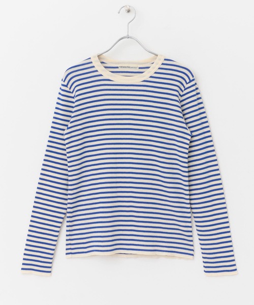 Adriana Kay（アドリアナケイ）の「Adriana Kay　ロングボーダーTシャツ（Tシャツ/カットソー・レディース・グレー系その他/ブルー系その他/ピンク系その他・FREE）」の9枚目の写真