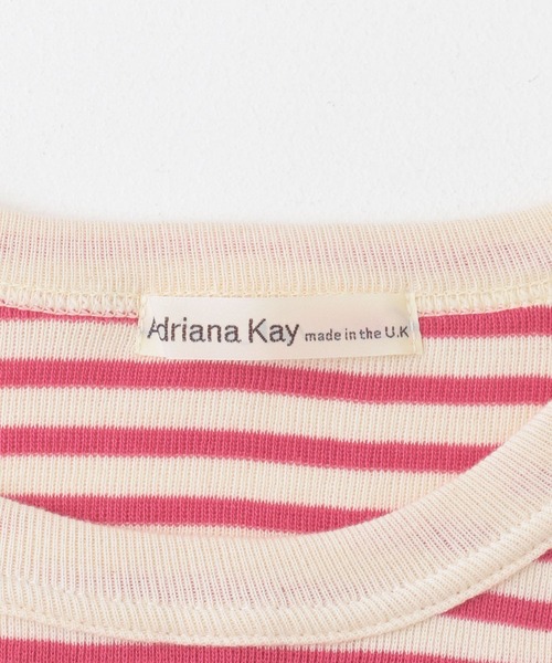 Adriana Kay（アドリアナケイ）の「Adriana Kay　ロングボーダーTシャツ（Tシャツ/カットソー・レディース・グレー系その他/ブルー系その他/ピンク系その他・FREE）」の7枚目の写真