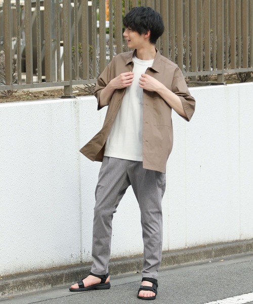 GLOBAL WORK（グローバルワーク）の「マルチファンクションシャツ/267377（シャツ/ブラウス・メンズ・ブラック/ベージュ/ライトグリーン・SMALL/MEDIUM/LARGE）」の17枚目の写真