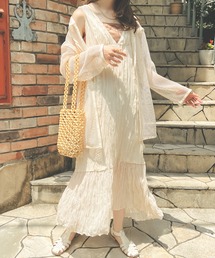 Ambre Neige | クリンクルノースリーブワンピース／【WEB/EC限定商品】(ワンピース)