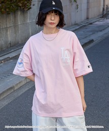 MLB（メジャーリーグベースボール）の「MLB/メジャーリーグベースボール 別注 ワッペン刺繍 ビッグシルエット半袖Tシャツ（Tシャツ/カットソー）」