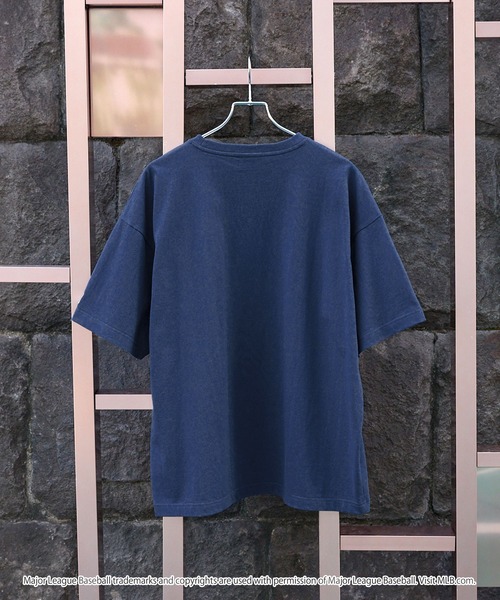 MLB（メジャーリーグベースボール）の「MLB/メジャーリーグベースボール 別注 ワッペン刺繍 ビッグシルエット半袖Tシャツ（Tシャツ/カットソー）」｜詳細画像
