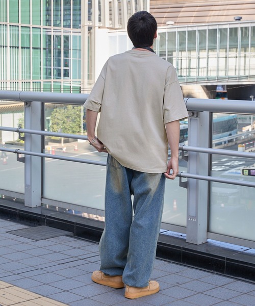 MLB（メジャーリーグベースボール）の「MLB/メジャーリーグベースボール 別注 ワッペン刺繍 ビッグシルエット半袖Tシャツ（Tシャツ/カットソー）」｜詳細画像