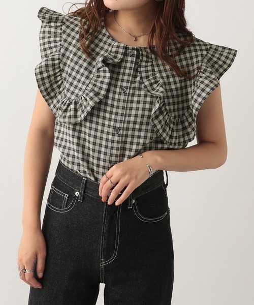 Heather（ヘザー）の「アソートセーラーカラーノースリーブブラウス　123349（シャツ/ブラウス・レディース・ブラック/オフホワイト/ブラック系その他/ベージュ系その他・FREE）」の12枚目の写真