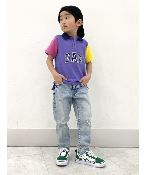 GAP（ギャップ）の「ウォッシュウェル ガールフレンドジーンズ (キッズ)（デニムパンツ・キッズ・その他/ライトインディゴブルー・120cm/130cm/140cm/150cm/155cm/160cm）」の4枚目の写真