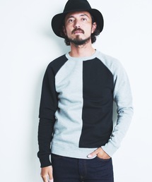 Magine（マージン）の「BACK BRASHED URAKE CRAZY PATTERN  C/N L/S:裏毛裏起毛 クレイジーパターン クルーネックロングスリーブ 22AW（スウェット・メンズ）」