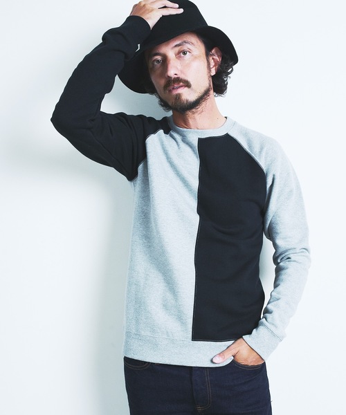 Magine（マージン）の「BACK BRASHED URAKE CRAZY PATTERN  C/N L/S:裏毛裏起毛 クレイジーパターン クルーネックロングスリーブ 22AW（スウェット・メンズ・ホワイト/グレー/オリーブ/グレイッシュベージュ・44/46/48）」の10枚目の写真