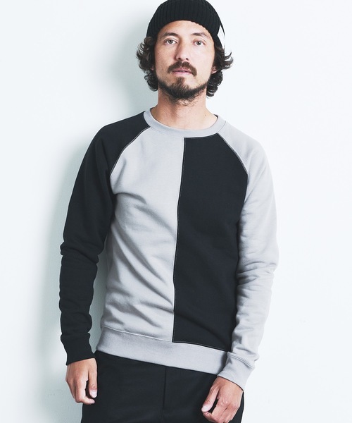 Magine（マージン）の「BACK BRASHED URAKE CRAZY PATTERN  C/N L/S:裏毛裏起毛 クレイジーパターン クルーネックロングスリーブ 22AW（スウェット・メンズ・ホワイト/グレー/オリーブ/グレイッシュベージュ・44/46/48）」の15枚目の写真