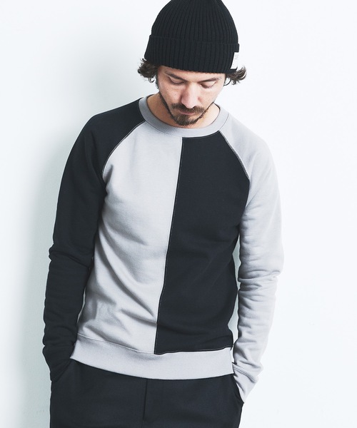Magine（マージン）の「BACK BRASHED URAKE CRAZY PATTERN  C/N L/S:裏毛裏起毛 クレイジーパターン クルーネックロングスリーブ 22AW（スウェット・メンズ・ホワイト/グレー/オリーブ/グレイッシュベージュ・44/46/48）」の16枚目の写真