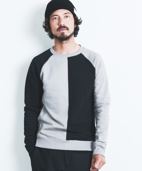 Magine（マージン）の「BACK BRASHED URAKE CRAZY PATTERN  C/N L/S:裏毛裏起毛 クレイジーパターン クルーネックロングスリーブ 22AW（スウェット・メンズ・ホワイト/グレー/オリーブ/グレイッシュベージュ・44/46/48）」の17枚目の写真