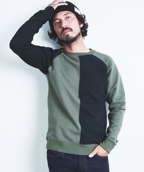 Magine（マージン）の「BACK BRASHED URAKE CRAZY PATTERN  C/N L/S:裏毛裏起毛 クレイジーパターン クルーネックロングスリーブ 22AW（スウェット・メンズ・ホワイト/グレー/オリーブ/グレイッシュベージュ・44/46/48）」の20枚目の写真