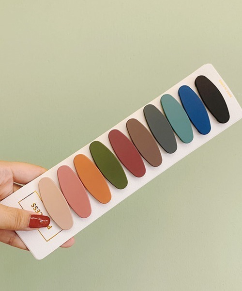 Fun & Daily（ファンアンドデイリー）の「F&D : 10セット・マットカラーヘアクリップ（バレッタ/ヘアクリップ・レディース・その他1/その他2/その他3/その他4/その他5・FREE）」の5枚目の写真