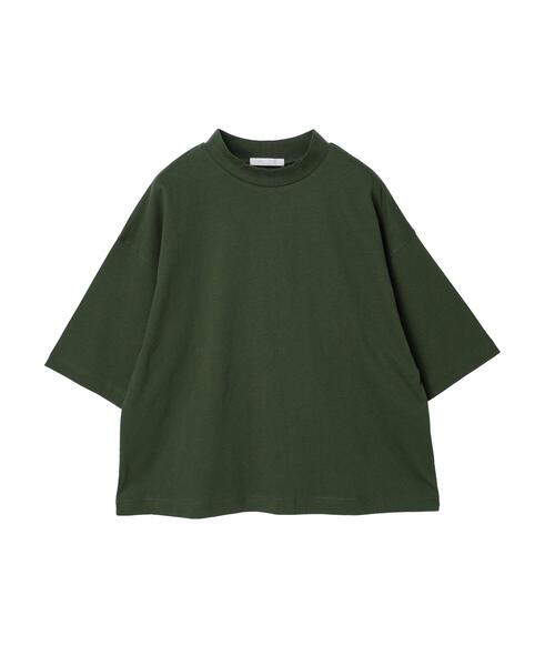 Green　Parks（グリーンパークス）の「プチハイネックボックスTシャツ（Tシャツ/カットソー・レディース・ブルー/グリーン/ブラック/ホワイト系その他2・FREE）」の7枚目の写真