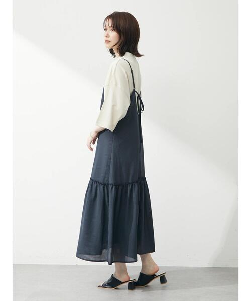 Green　Parks（グリーンパークス）の「プチハイネックボックスTシャツ（Tシャツ/カットソー・レディース・ブルー/グリーン/ブラック/ホワイト系その他2・FREE）」の14枚目の写真