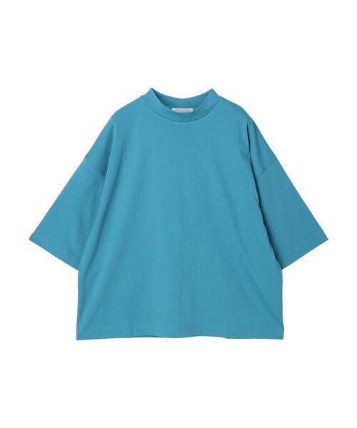 Green　Parks（グリーンパークス）の「プチハイネックボックスTシャツ（Tシャツ/カットソー・レディース・ブルー/グリーン/ブラック/ホワイト系その他2・FREE）」の10枚目の写真