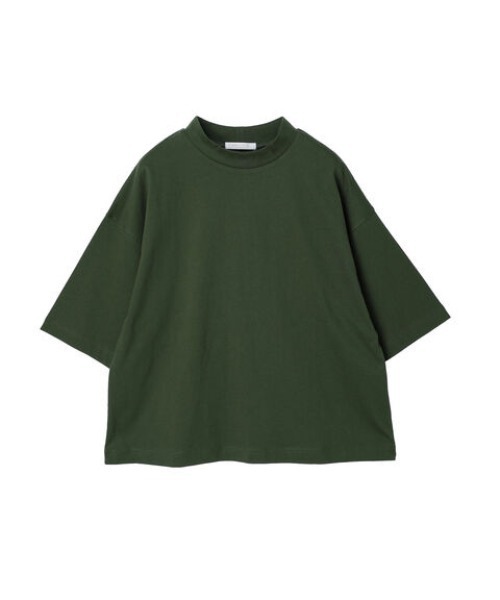 Green　Parks（グリーンパークス）の「プチハイネックボックスTシャツ（Tシャツ/カットソー・レディース・ブルー/グリーン/ブラック/ホワイト系その他2・FREE）」の4枚目の写真