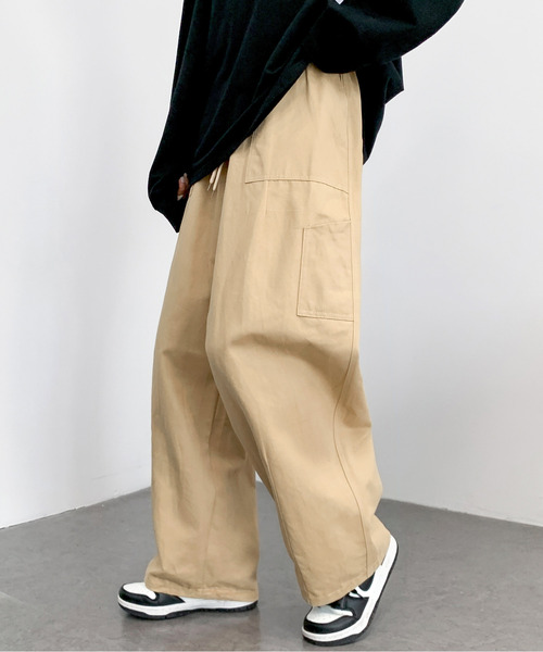 neos（ネオス）の「【neos -addictive design-】ルーズシルエット バルーン ペインター ワイド パンツ（その他パンツ・メンズ・ホワイト/ブラック/ベージュ・MEDIUM/LARGE/X-LARGE）」の3枚目の写真