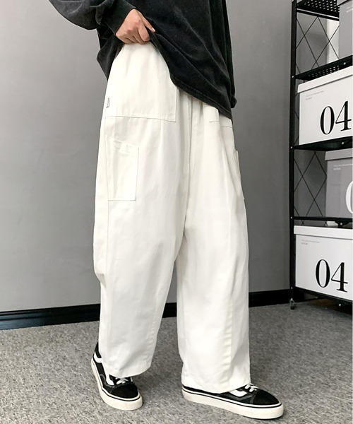 neos（ネオス）の「【neos -addictive design-】ルーズシルエット バルーン ペインター ワイド パンツ（その他パンツ・メンズ・ホワイト/ブラック/ベージュ・MEDIUM/LARGE/X-LARGE）」の4枚目の写真