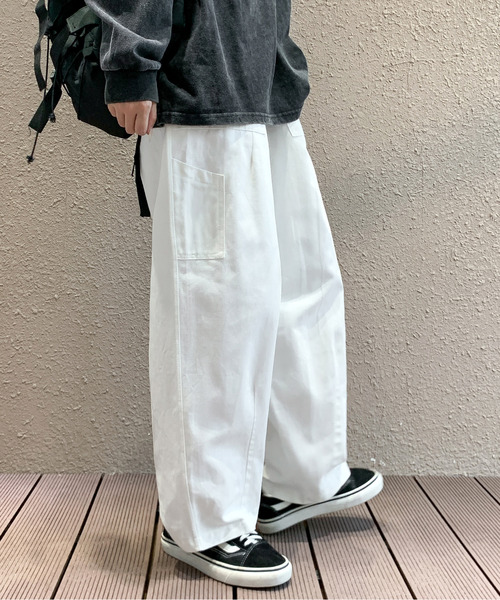 neos（ネオス）の「【neos -addictive design-】ルーズシルエット バルーン ペインター ワイド パンツ（その他パンツ・メンズ・ホワイト/ブラック/ベージュ・MEDIUM/LARGE/X-LARGE）」の5枚目の写真