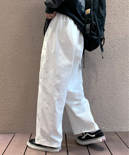 neos（ネオス）の「【neos -addictive design-】ルーズシルエット バルーン ペインター ワイド パンツ（その他パンツ・メンズ・ホワイト/ブラック/ベージュ・MEDIUM/LARGE/X-LARGE）」の6枚目の写真