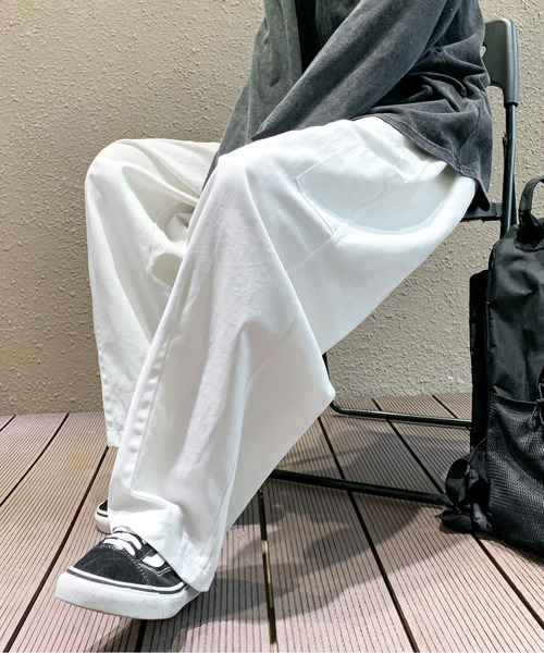 neos（ネオス）の「【neos -addictive design-】ルーズシルエット バルーン ペインター ワイド パンツ（その他パンツ・メンズ・ホワイト/ブラック/ベージュ・MEDIUM/LARGE/X-LARGE）」の8枚目の写真