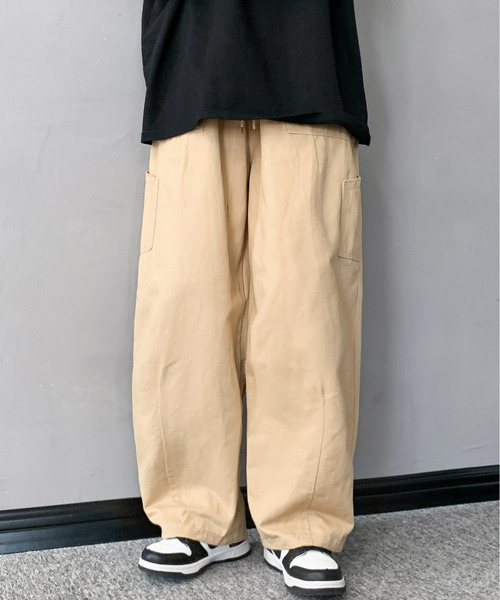 neos（ネオス）の「【neos -addictive design-】ルーズシルエット バルーン ペインター ワイド パンツ（その他パンツ・メンズ・ホワイト/ブラック/ベージュ・MEDIUM/LARGE/X-LARGE）」の9枚目の写真