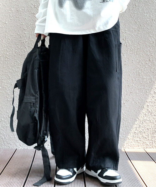 neos（ネオス）の「【neos -addictive design-】ルーズシルエット バルーン ペインター ワイド パンツ（その他パンツ・メンズ・ホワイト/ブラック/ベージュ・MEDIUM/LARGE/X-LARGE）」の13枚目の写真