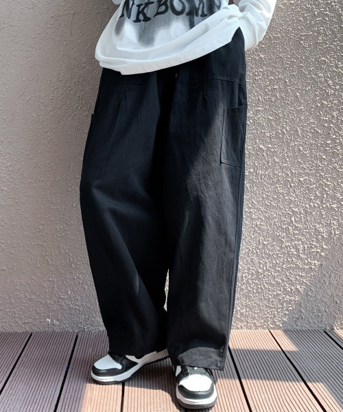 neos（ネオス）の「【neos -addictive design-】ルーズシルエット バルーン ペインター ワイド パンツ（その他パンツ・メンズ・ホワイト/ブラック/ベージュ・MEDIUM/LARGE/X-LARGE）」の14枚目の写真