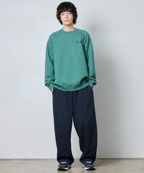 セール】キルト・スウェットシャツ、クルーネック 米国フィット