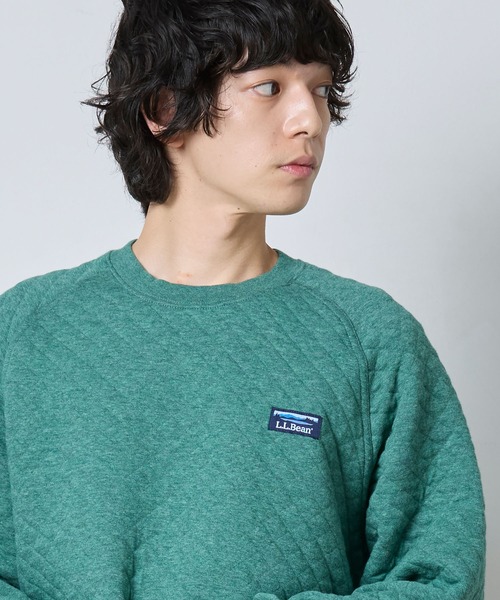 L.L.Bean(エルエルビーン)の「キルト・スウェットシャツ、クルーネック 米国フィット・レギュラー(スウェット・メンズ・ヘザーグレー/ダークグレー/ネイビー/ダークインディゴブルー/グリーン/ワインレッド/ブラウン/グリーン系・SMALL/MEDIUM/LARGE/X-LARGE)」の21枚目の写真