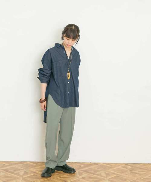 UR Lab.（アーバンリサーチラボ）の「カラフルテーパードパンツ（その他パンツ・レディース・ブラック/ベージュ/ブラウン/グレー/ブルー・MEDIUM/SMALL）」の8枚目の写真