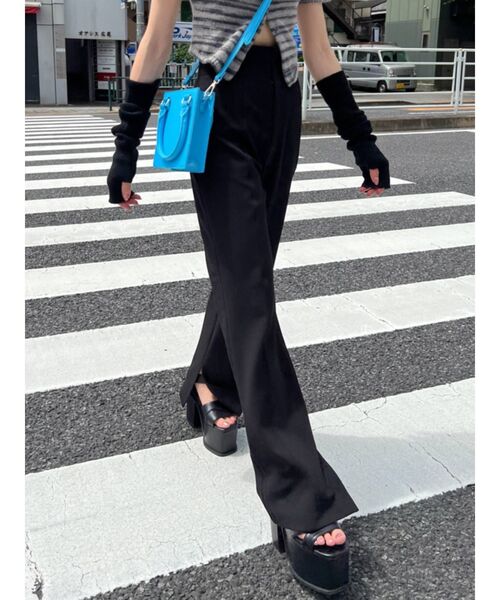 EMODA（エモダ）の「ニットハンドウォーマー（アームカバー・レディース・ブラック/ブルー・FREE）」の12枚目の写真