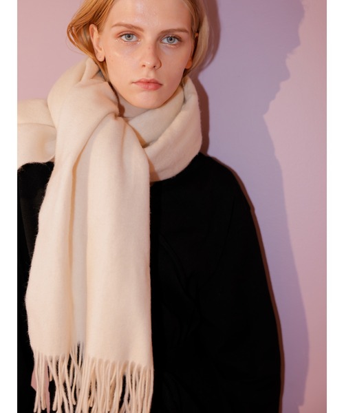 TONAL（トーナル）の「カシミアブレンドストール（ストール/ショール・レディース・ベージュ/ブラウン/アイボリー/ミント・FREE）」の5枚目の写真