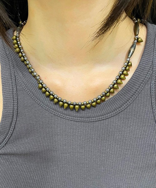 GARA（ガラ）の「GARA:LINKAGE NECKLACE（ネックレス・メンズ・アンティークゴールド・ONE SIZE）」の4枚目の写真