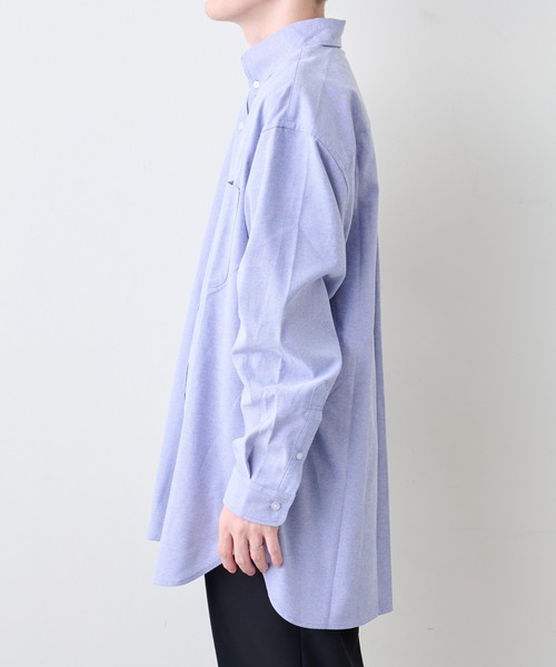 COLONY 2139(コロニートゥーワンスリーナイン)の「UNISEX / リラックスオックス長袖シャツ(シャツ/ブラウス・メンズ・ホワイト/サックスブルー・MEDIUM/LARGE)」の11枚目の写真