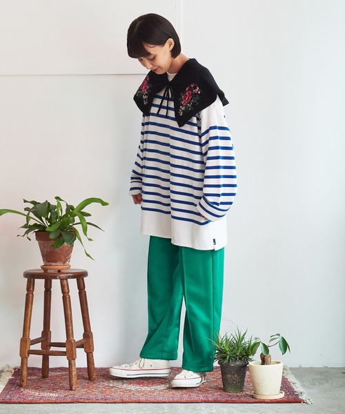 CHILD WOMAN(チャイルドウーマン)の「4段スムース イージーパンツ(その他パンツ・レディース・レッド/グリーン・38/36)」の20枚目の写真