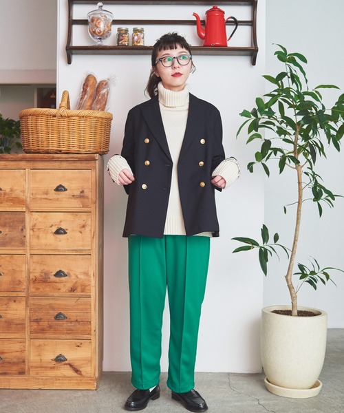 CHILD WOMAN(チャイルドウーマン)の「4段スムース イージーパンツ(その他パンツ・レディース・レッド/グリーン・38/36)」の7枚目の写真