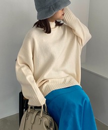 JEANASIS | 5Gストレッチカラーハイネックプルオーバー/165856(ニット/セーター)