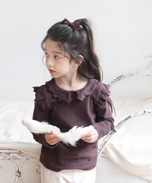 Rora（ローラ）の「メロウ 長袖 フリル トップス (4color)（Tシャツ/カットソー）」