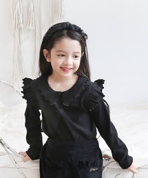 メロウ 長袖 フリル トップス (4color)