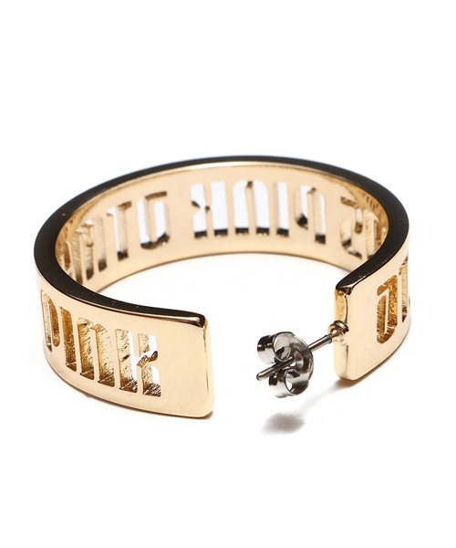 atmos pink（アトモスピンク）の「atmos pink ロゴ抜き フープピアス / アトモスピンク ロゴヌキ フープピアス（ピアス（両耳用）・レディース・シルバー/ゴールド・FREE）」の4枚目の写真