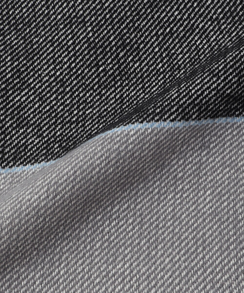 MONO　COMME CA（モノコムサ）の「ポンチョストール（ストール/ショール・レディース・ベージュ/ブラック系/サックスブルー・FREE）」の13枚目の写真