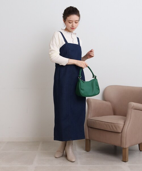 SHOO・LA・RUE（シューラルー）の「◆ノットハンドルハーフムーンショルダーバッグ【2WAY】（ショルダーバッグ・レディース・ブラック/シルバー/グリーン/サンドベージュ・00）」の15枚目の写真