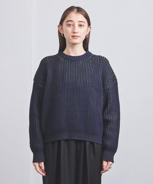 ELIN（エリン）の「【別注】＜ELIN＞AZE クルーネック ニット（ニット/セーター・レディース・ベージュ/ネイビー・00）」の11枚目の写真